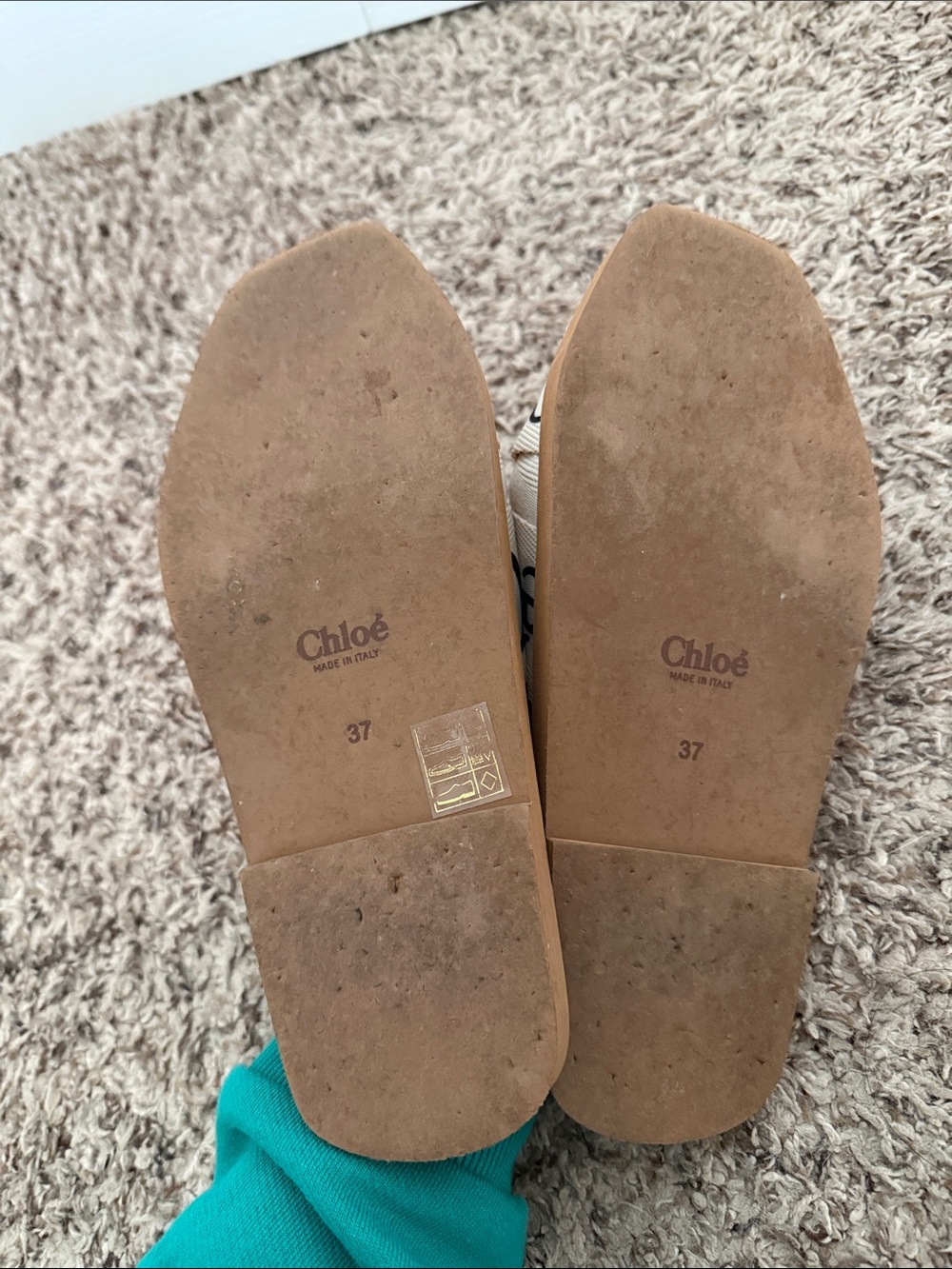 Chloé Chloe Woody Sandals 37 - Picture 3 of 3